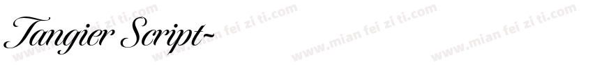 Tangier Script字体转换